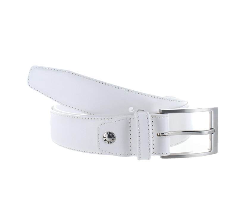Giulio | Classic leren riem 3,5cm | Wit