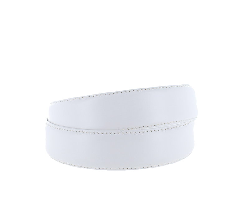 Giulio | Classic leren riem 3,5cm | Wit