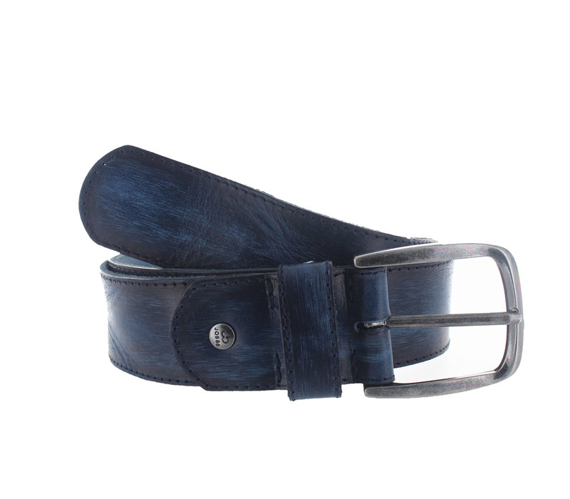 Pedro | Stoere jeansriem | Blauw