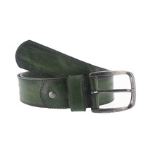 Pedro | Stoere jeansriem | Groen