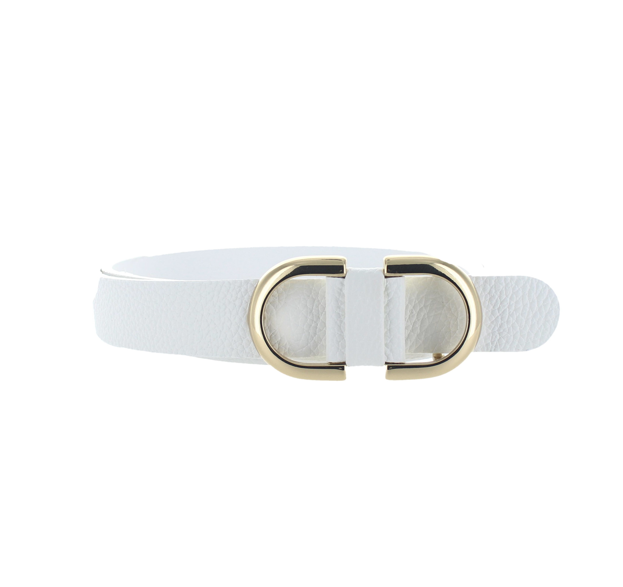 H.A.N Mila | Lederen damesriem 2,5cm | Wit