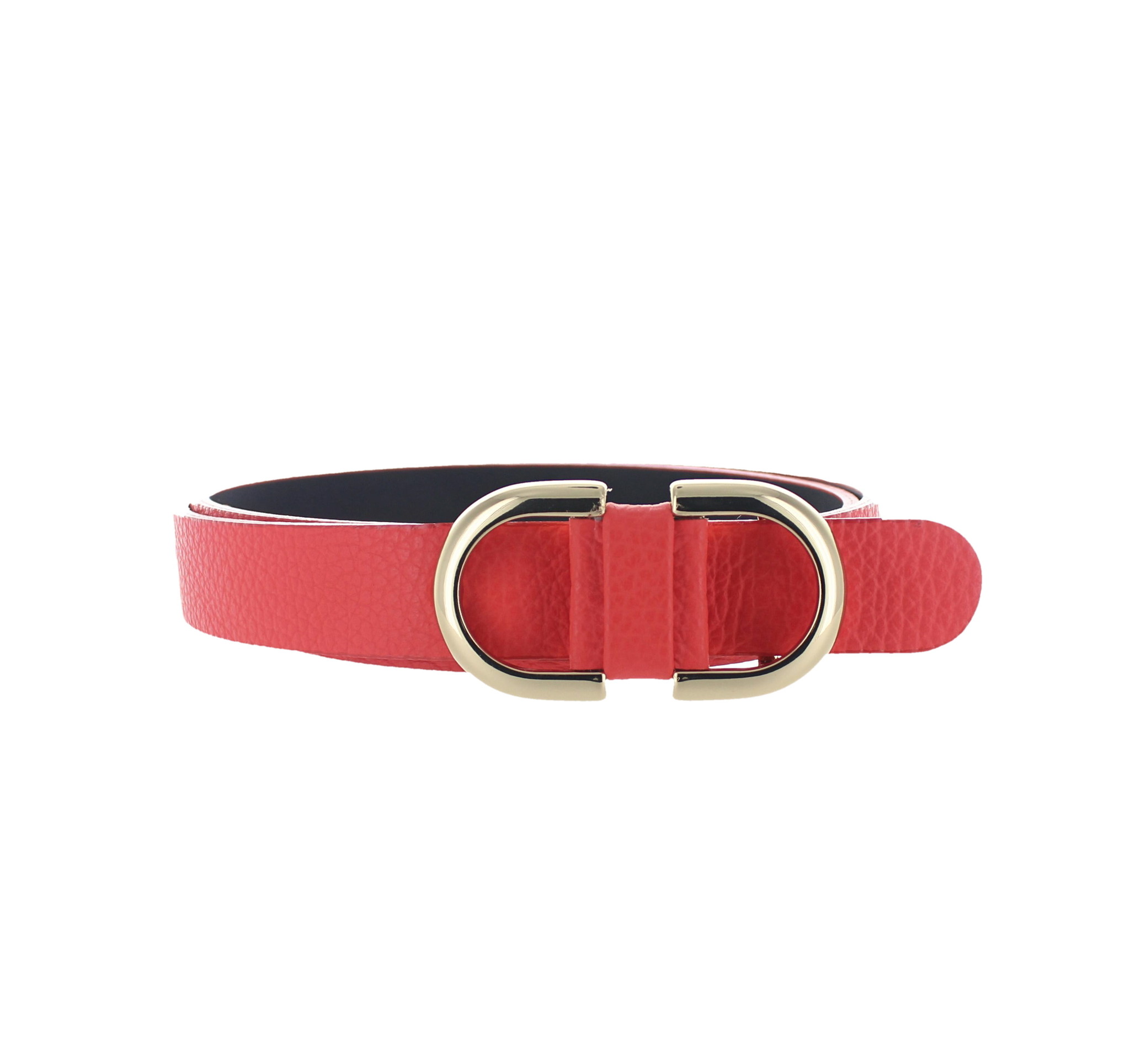 H.A.N Mila | Lederen damesriem 2,5cm | Koraal