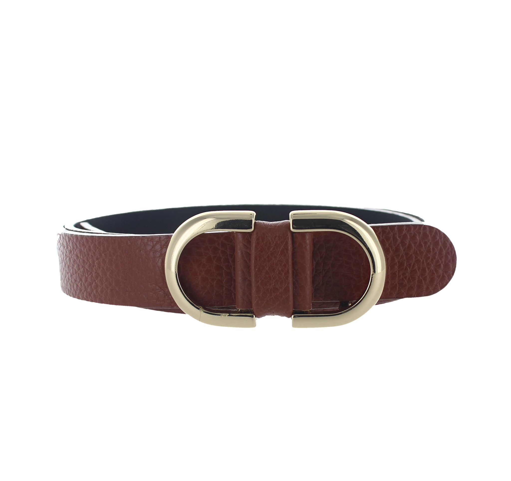 H.A.N Mila | Lederen damesriem 2,5cm | Cognac
