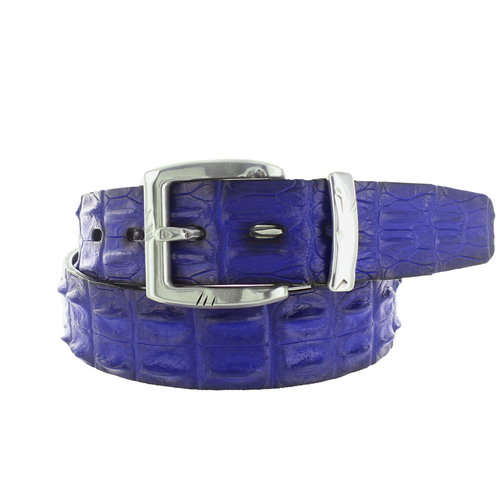  JOB86 Exclusieve krokodillen riem | Kobaltblauw 