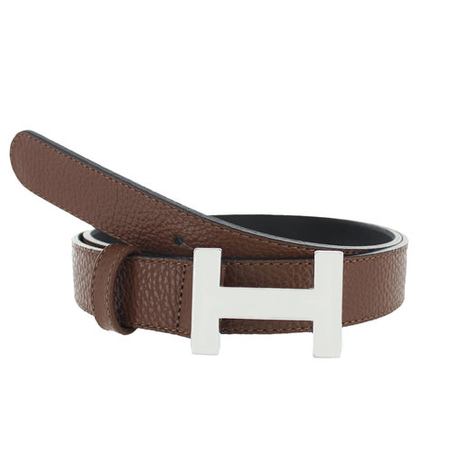  H.A.N Madeleine | Lederen damesriem 3cm | Bruin 