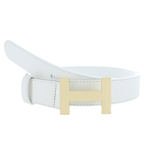  H.A.N. Madeleine | Lederen damesriem 3cm | Wit 