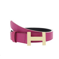 Madeleine | Lederen damesriem 3cm | Fuchsia