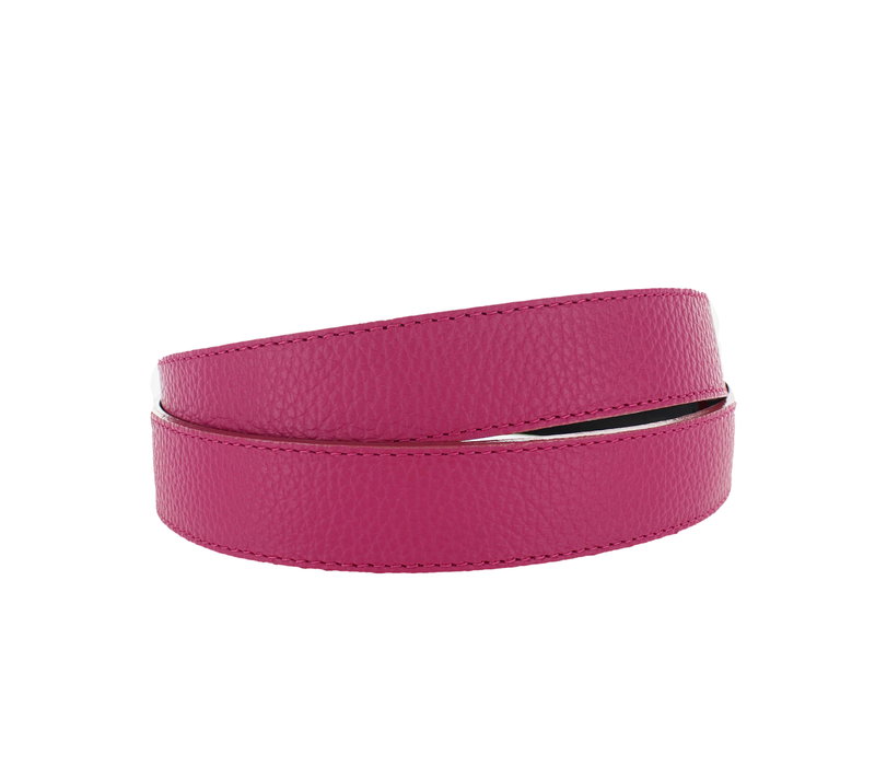 Madeleine | Lederen damesriem 3cm | Fuchsia