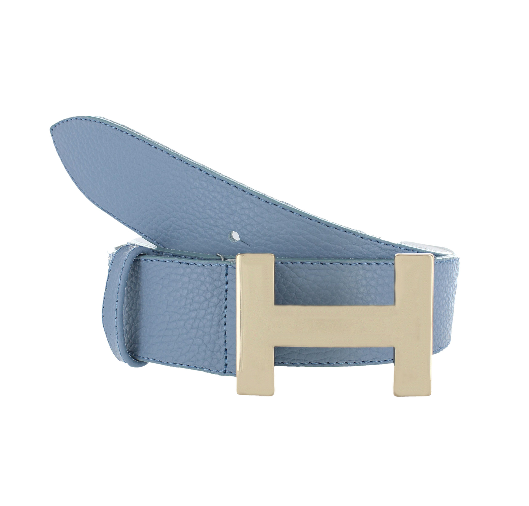 H.A.N Hailey | Stijllvolle damesriem 4cm | Lichtblauw
