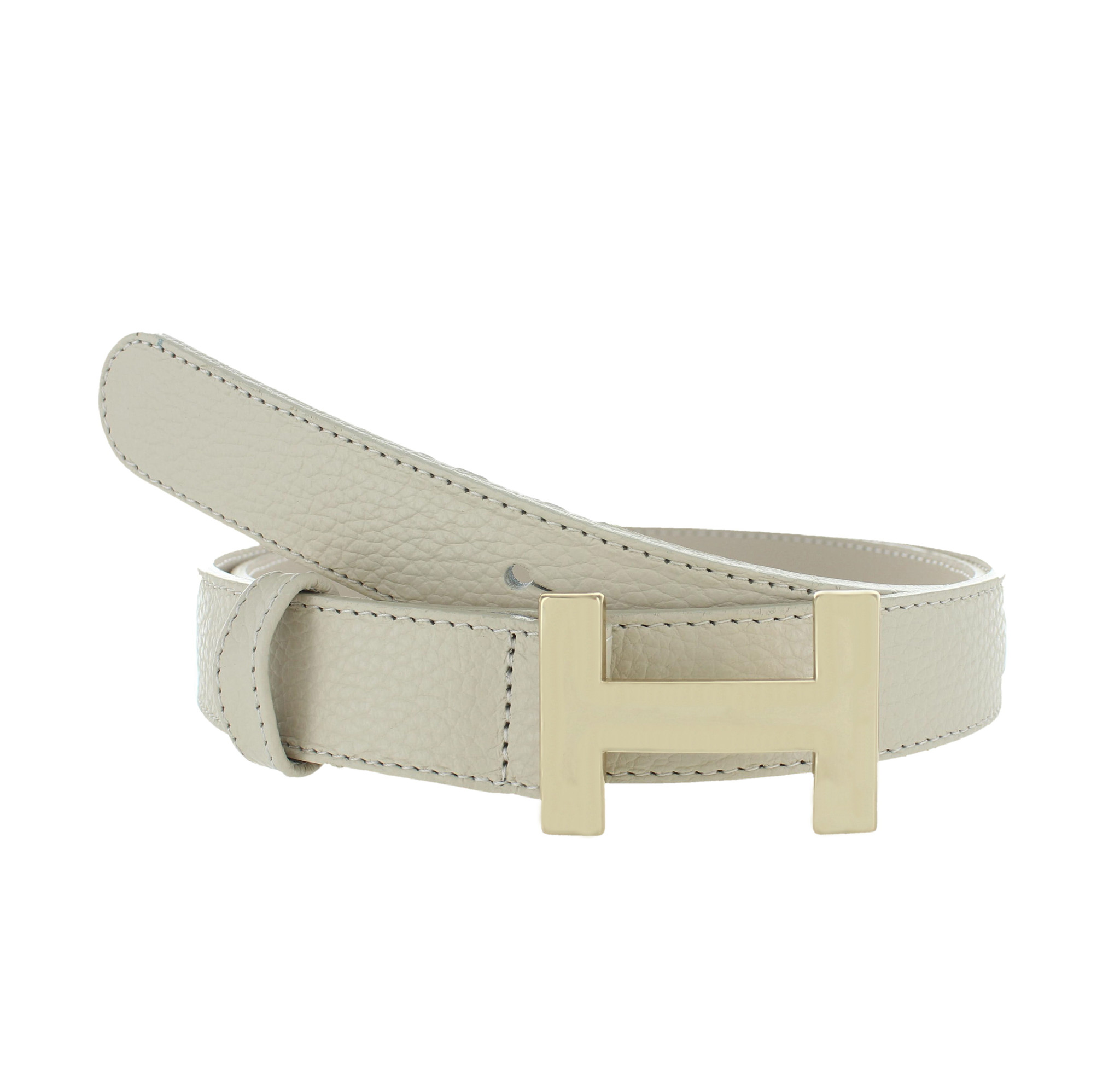 H.A.N Madeleine | Lederen damesriem 3cm | Beige
