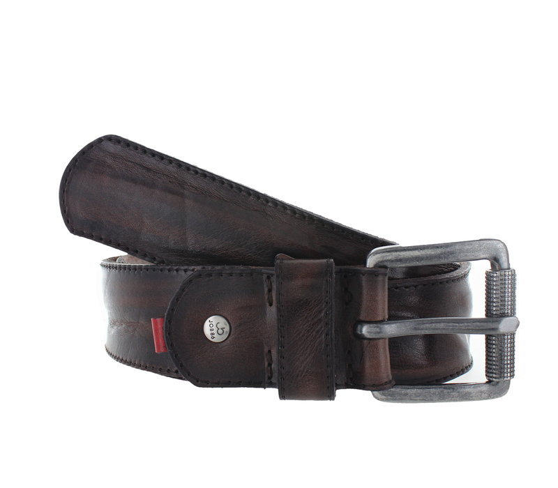 Gianni | Heren jeansriem  4,5cm | Donkerbruin