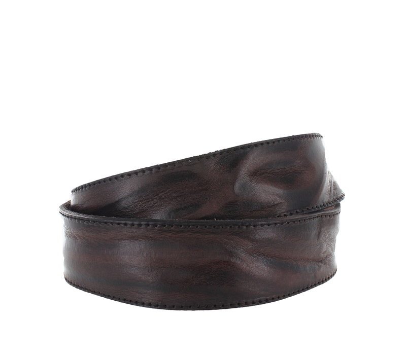 Gianni | Heren jeansriem  4,5cm | Donkerbruin