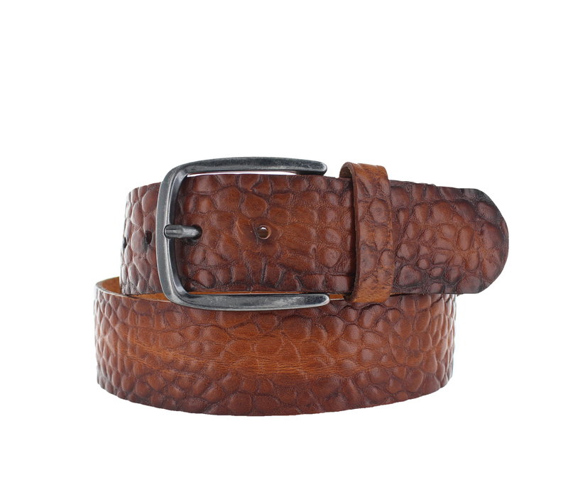 Andreas | Stoere riem heren | Cognac