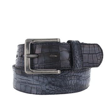 Handgemaakte exclusieve patchwork riem. Deze riem is met de hand  vervaardigd uit diverse leersoorten zoals kroko print, struisvogel print,  snake print, runderleer. Verpakt in een luxe geschenkverpakki 