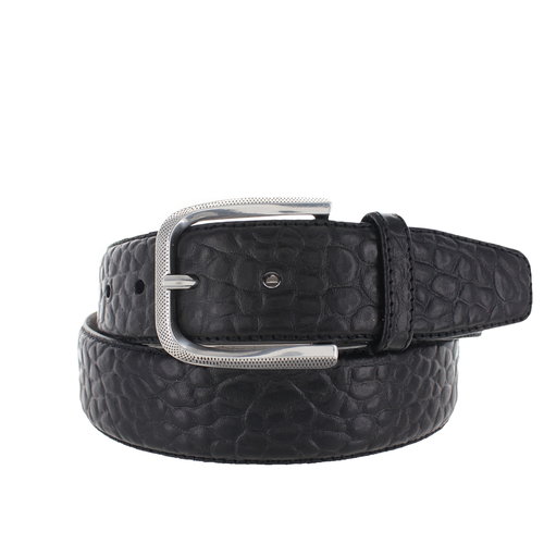  JOB86 Leandro | Lederen heren riem | Zwart 