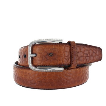 JOB86 Leandro | Lederen heren riem | Cognac