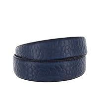 Leandro | Lederen heren riem | Blauw