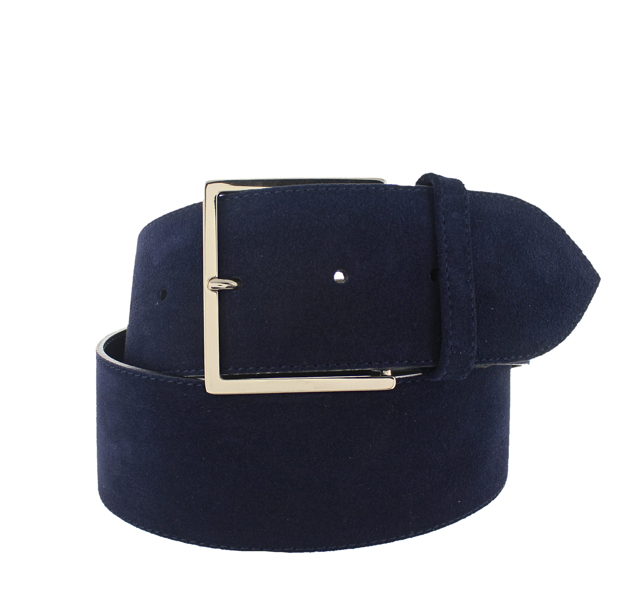 H.A.N Isabella | Suède damesriem 6cm | Blauw