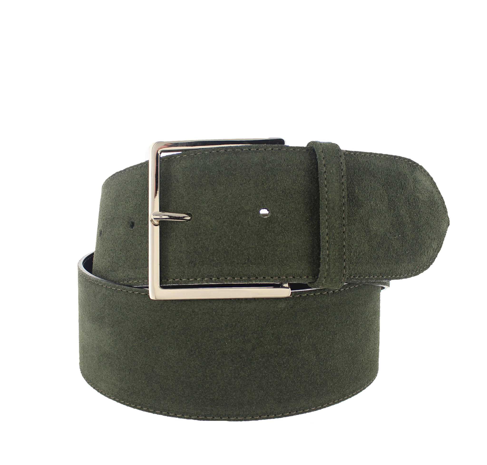 H.A.N Isabella | Suède damesriem 6cm | Groen