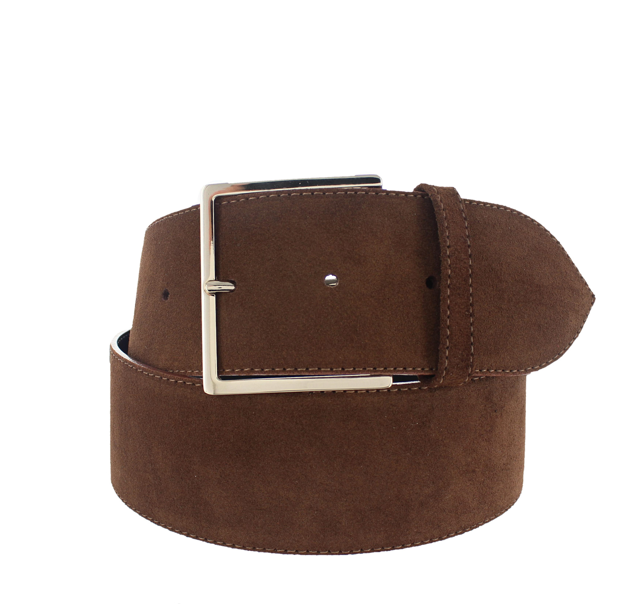 H.A.N Isabella | Suède damesriem 6cm | Bruin