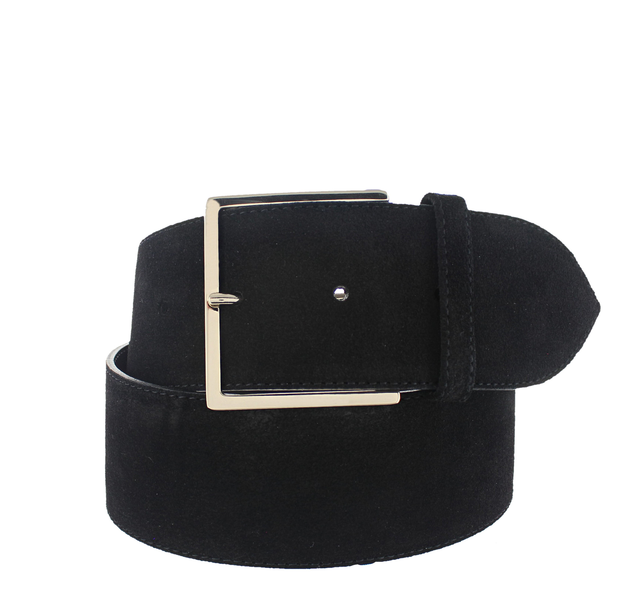 H.A.N Isabella | Suède damesriem 6cm | Zwart