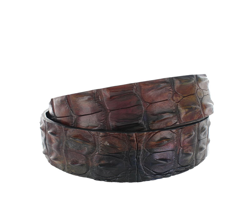 Handpainted krokodillen riem | Multi