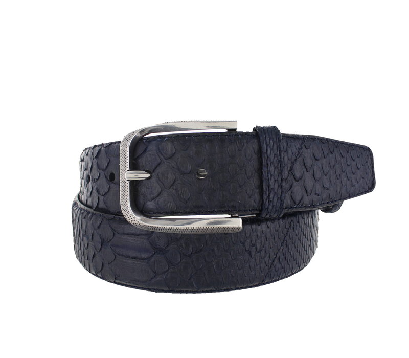 Exclusieve python riem 4cm | Blauw