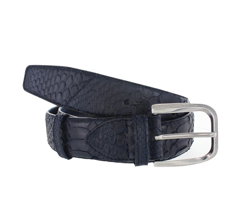 Exclusieve python riem 4cm | Blauw