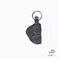 Originele krokodillen leren riem | Grijs