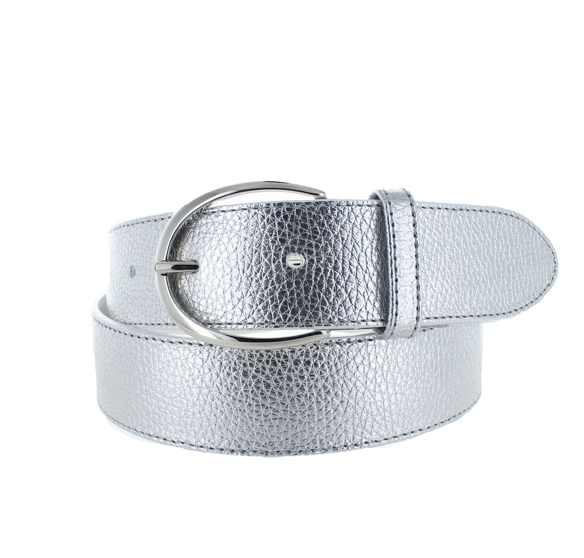 H.A.N Charlotte | Lederen damesriem 4cm | Zilver