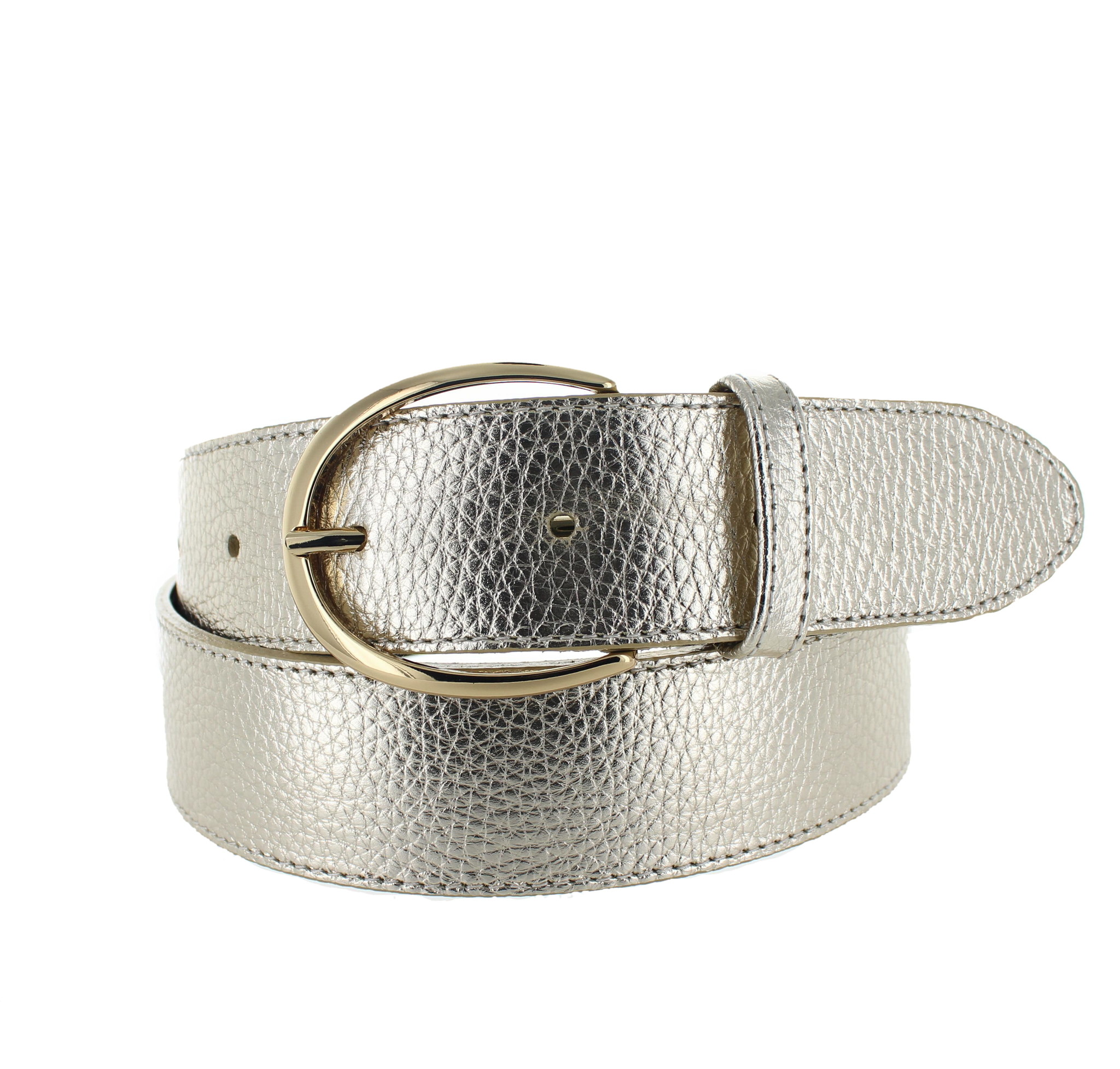 H.A.N Charlotte | Lederen damesriem 4cm | Light-Gold