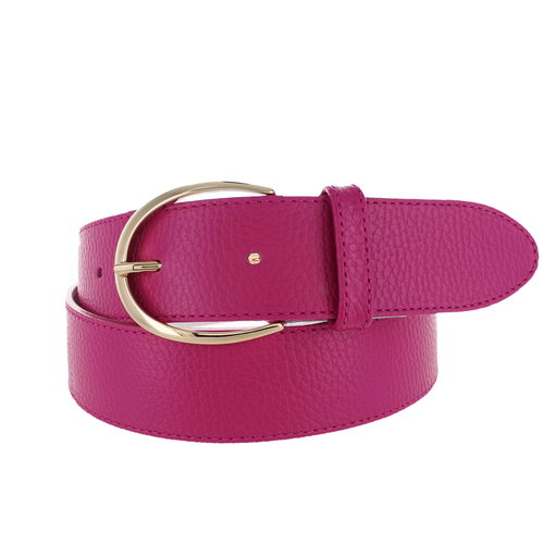  H.A.N. Charlotte | Lederen damesriem 4cm | Fuchsia 