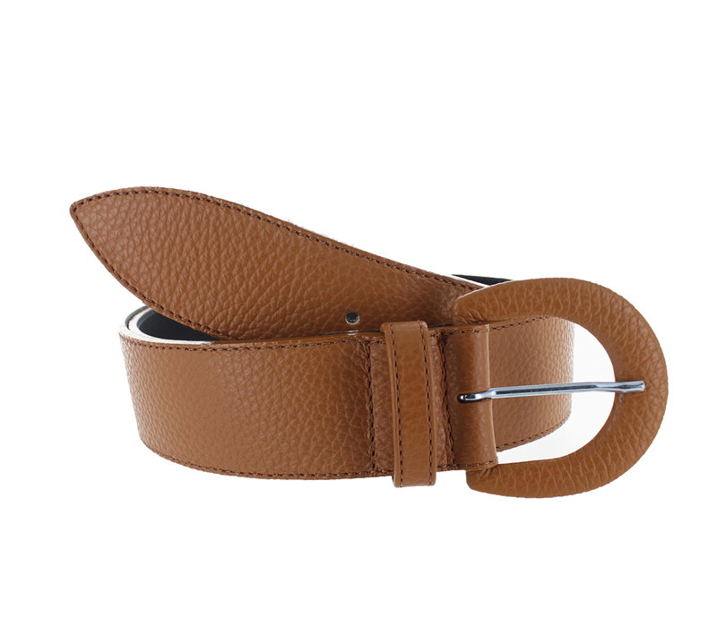 Aline |  Stijlvolle damesriem 4cm | Lichtbruin