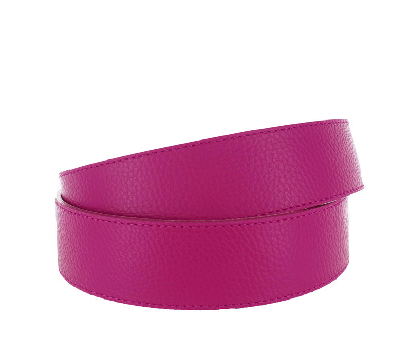 Aline |  Lederen damesriem | Fuchsia