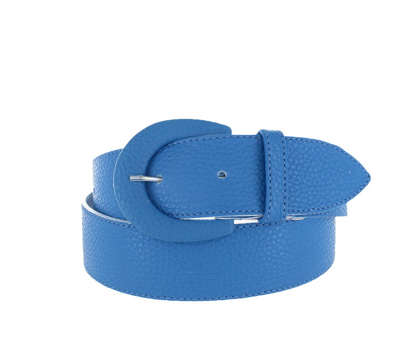 Aline |  Lederen damesriem | Blauw