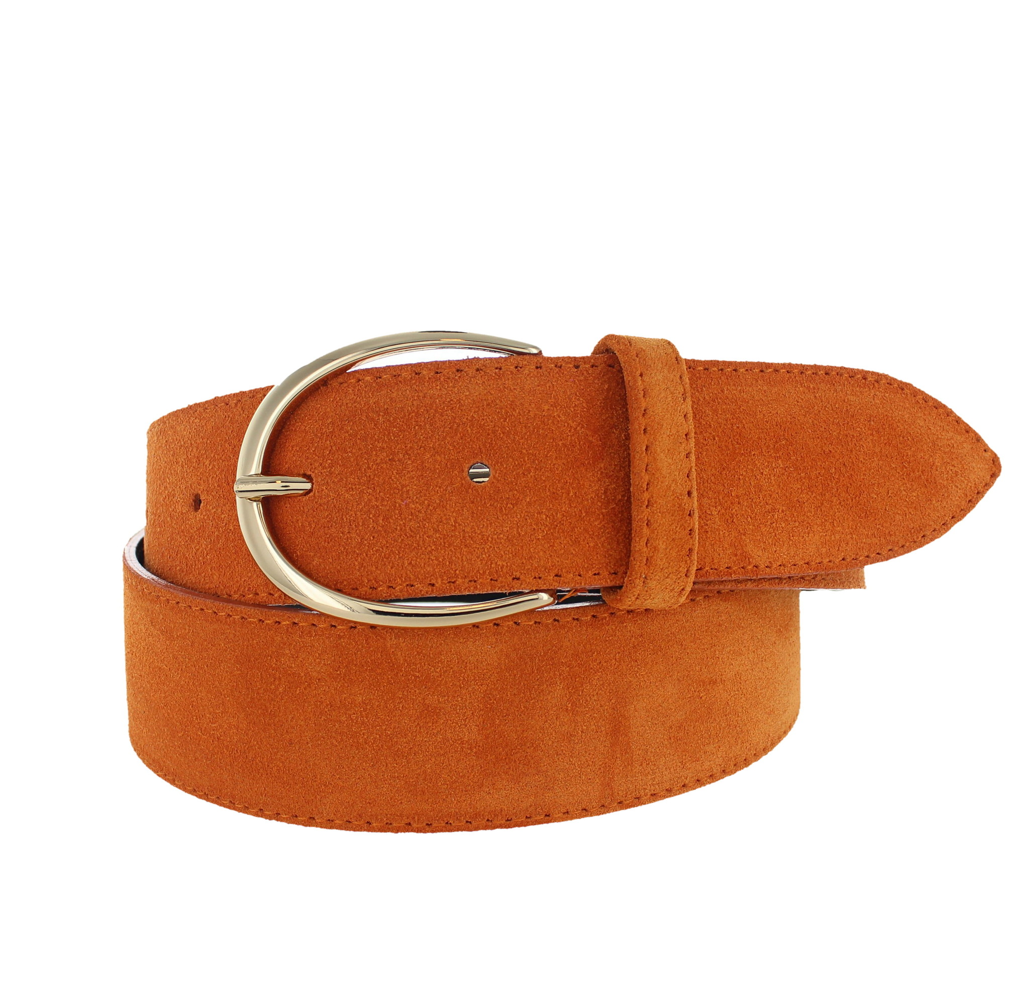 H.A.N Megan | Suède damesriem 4cm | Oranje