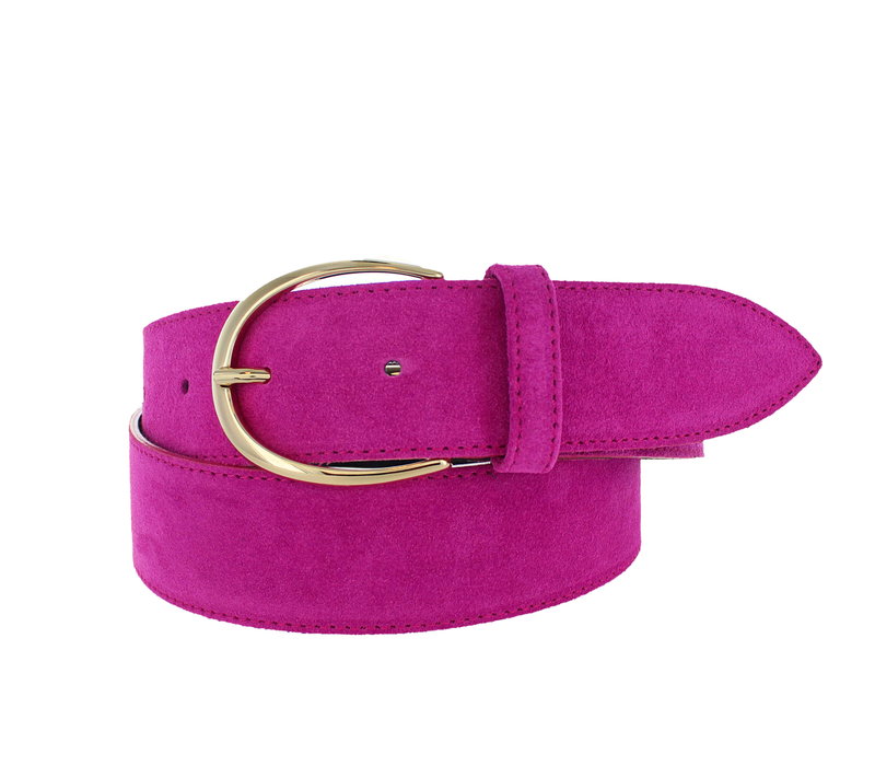 Megan | Suède damesriem | Fuchsia