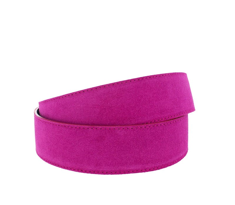 Megan | Suède damesriem | Fuchsia