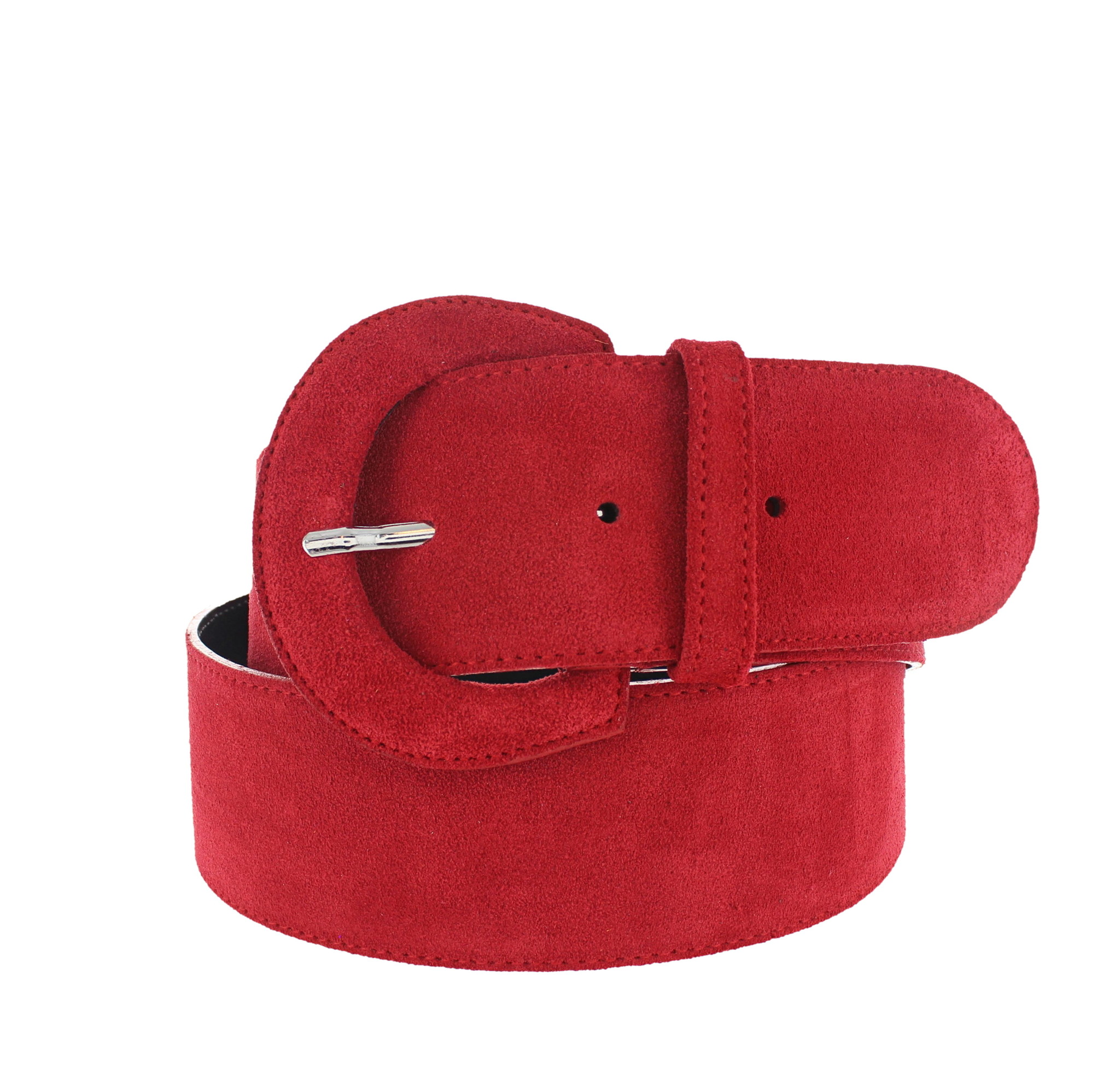 H.A.N Alice | Suède brede damesriem 6cm | Rood