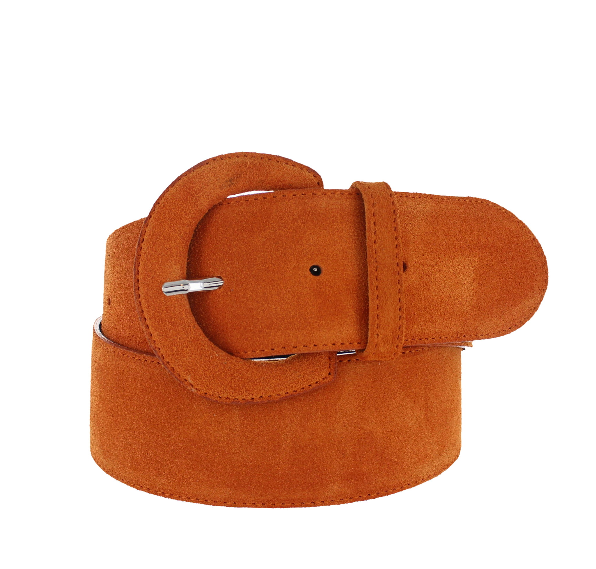 H.A.N Alice | Suède brede damesriem 6cm | Oranje