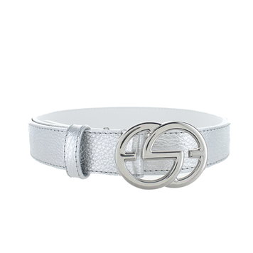 H.A.N. ChloÃ«  | Leren damesriem 3cm | Zilver