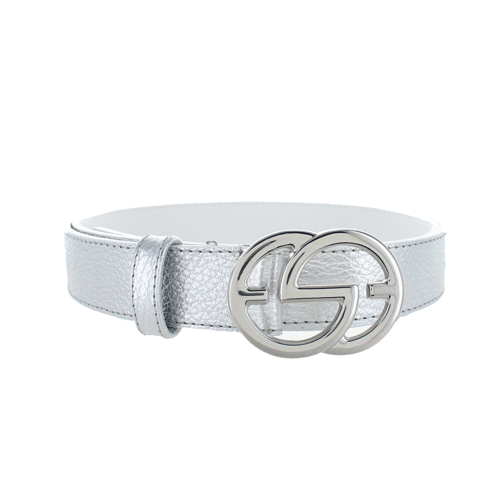 H.A.N Chloé | Leren damesriem 3cm | Zilver