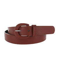 Cecile | Leren ceintuur 3cm | Cognac