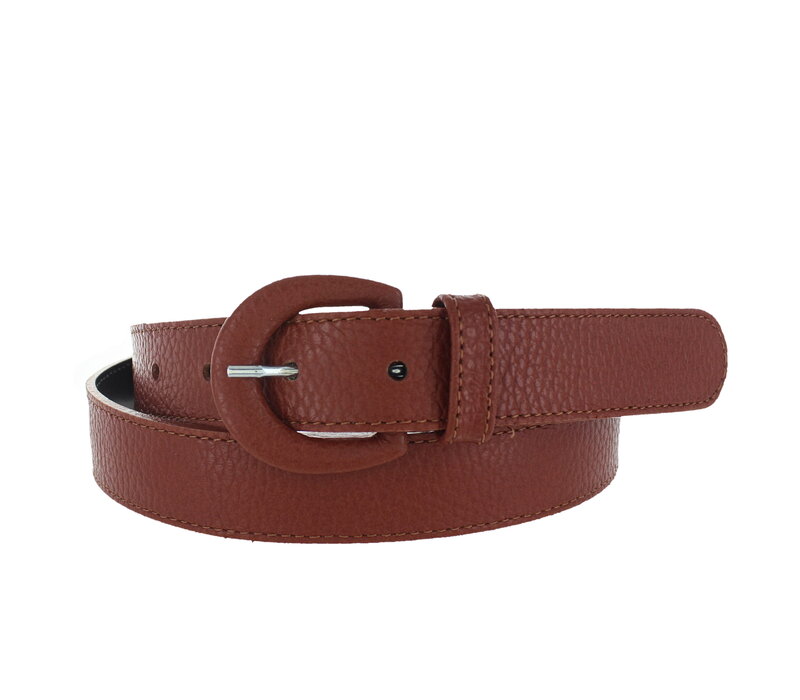 Cecile | Leren ceintuur 3cm | Cognac