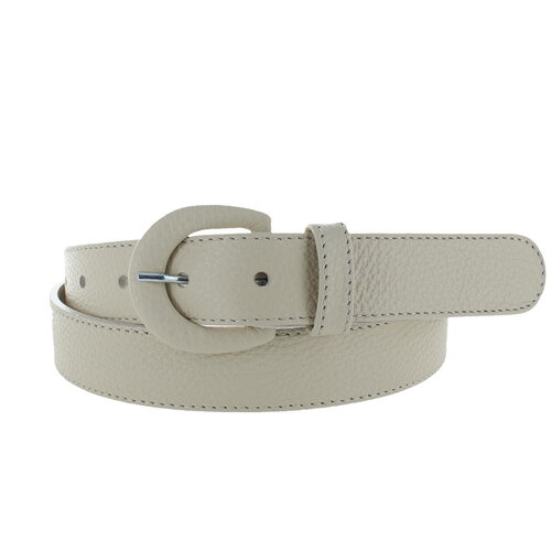  H.A.N. Cecile | Leren ceintuur 3cm | Beige 