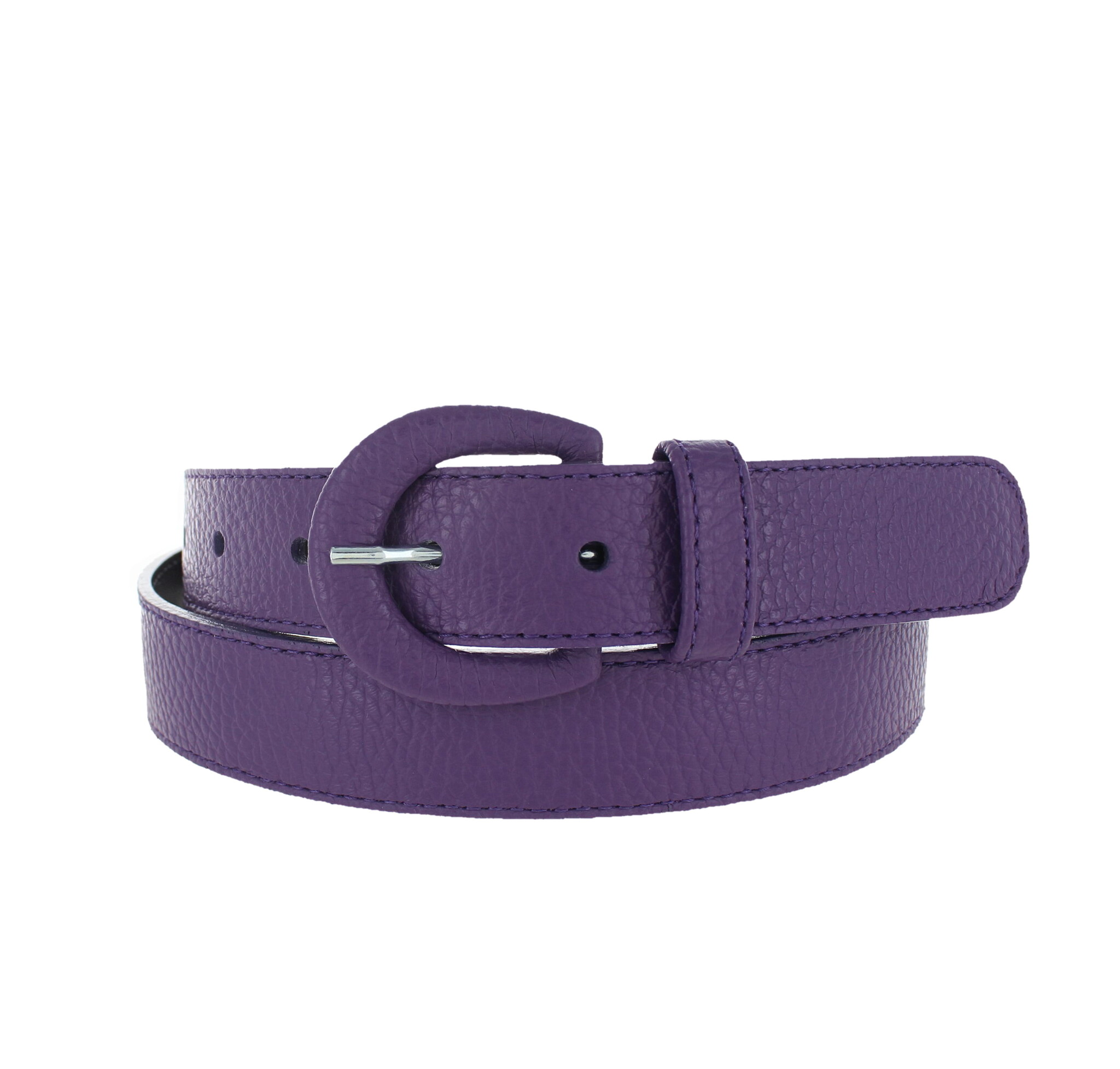 H.A.N Cecile | Leren ceintuur 3cm | Paars