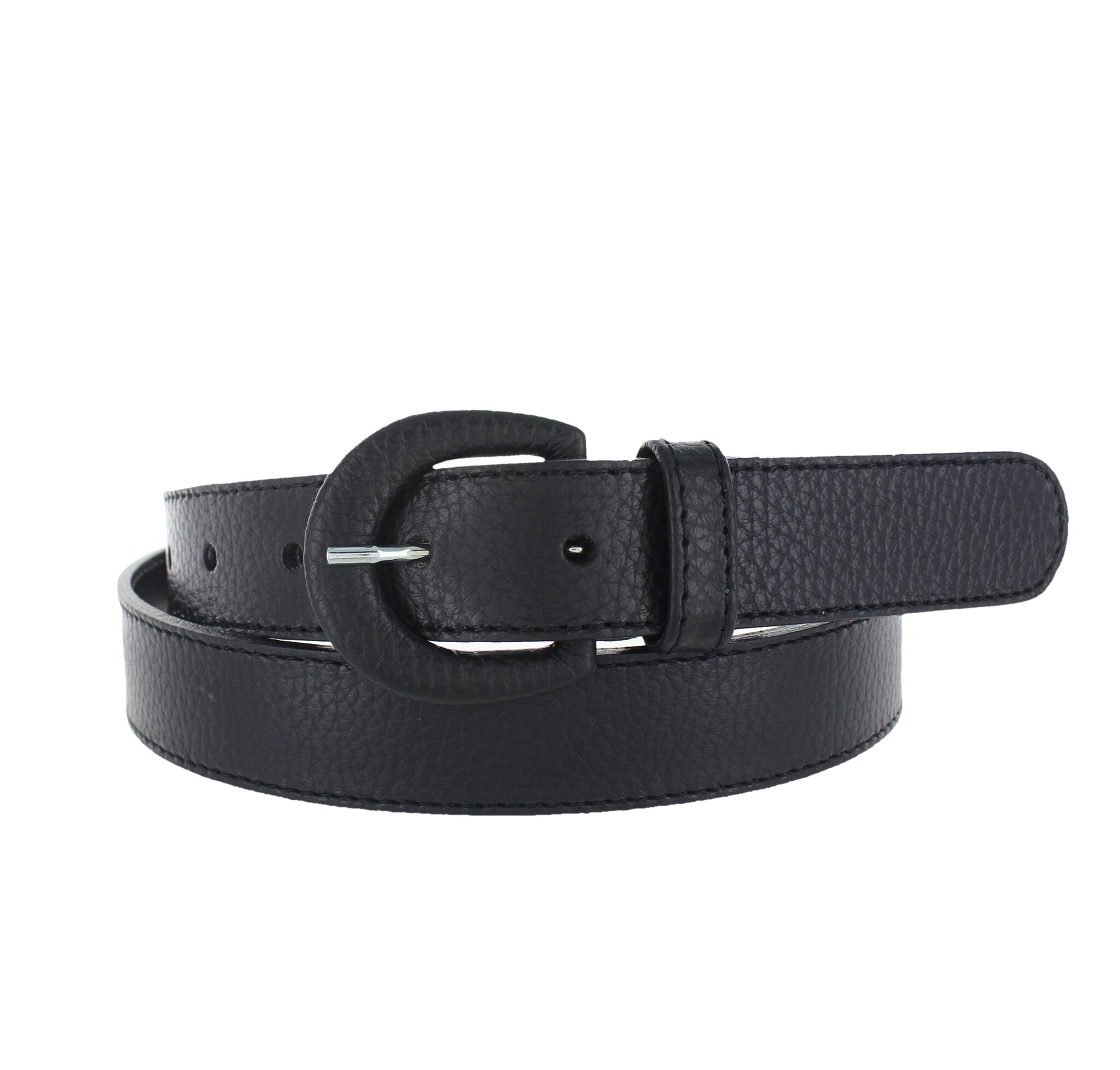 H.A.N Cecile | Leren ceintuur 3cm | Zwart
