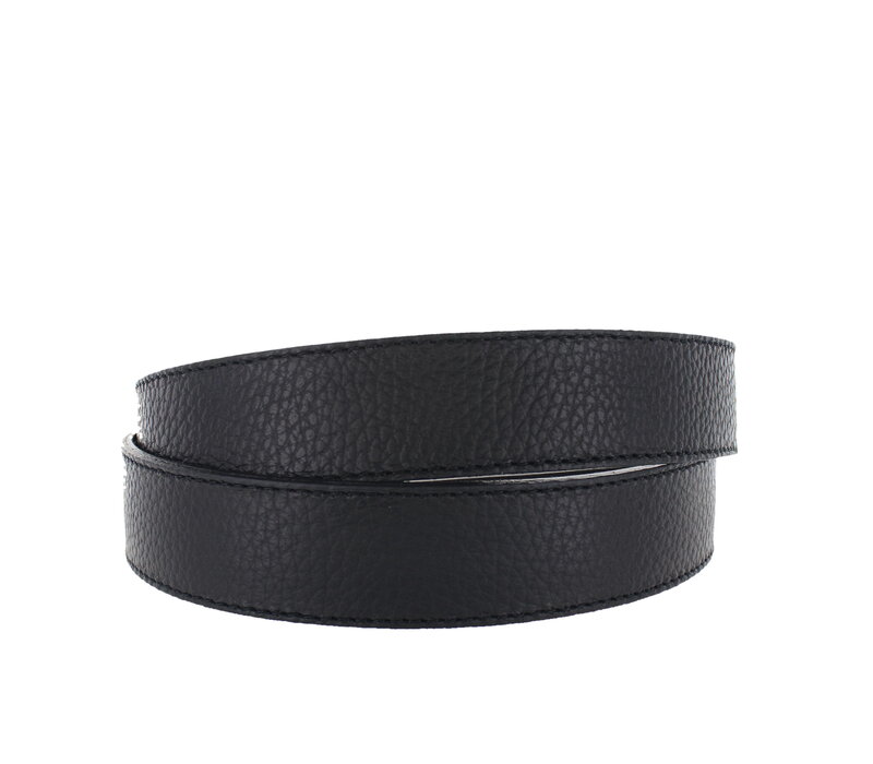 Cecile | Leren ceintuur 3cm | Zwart