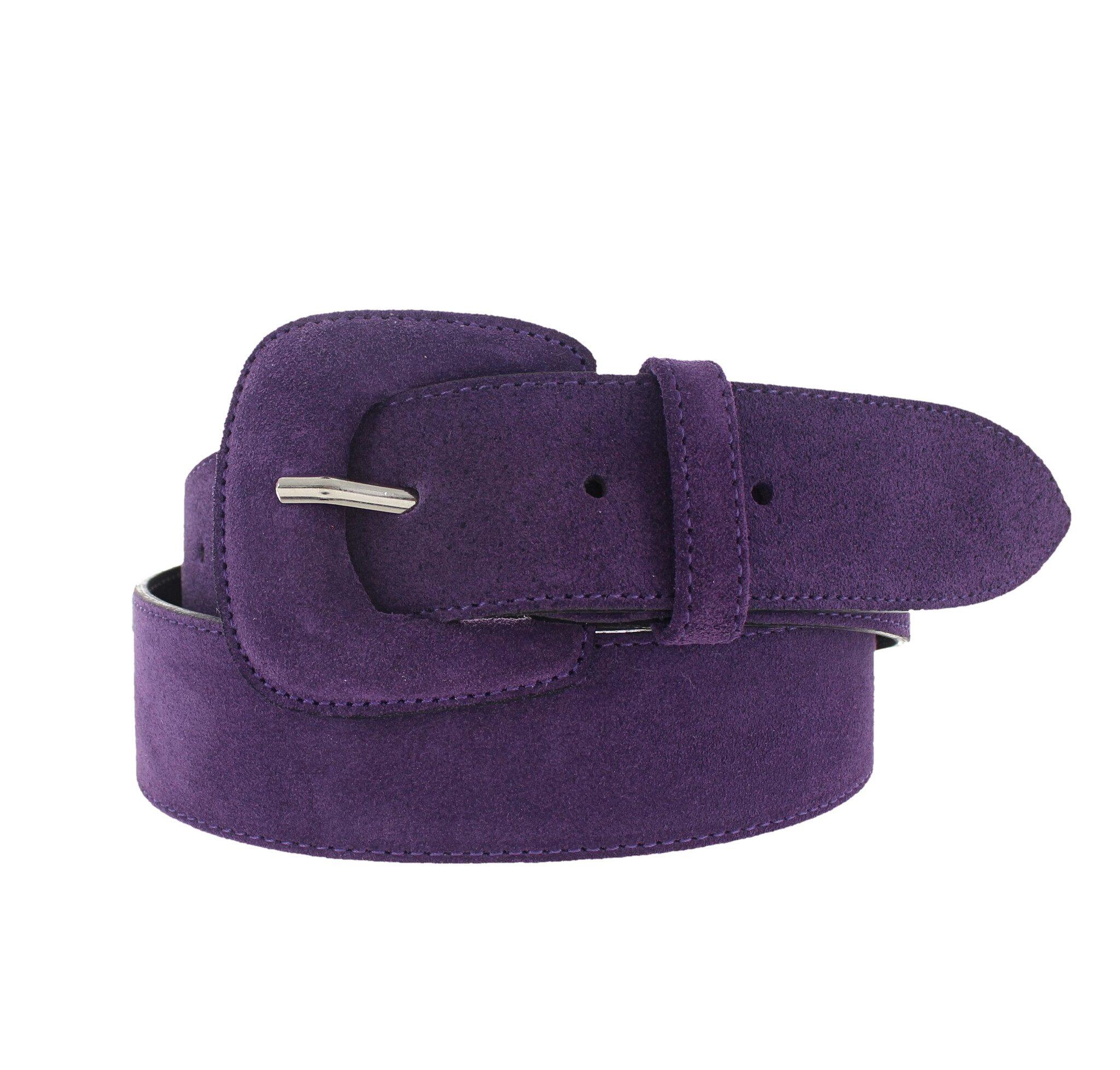 H.A.N Yasmine | Suède damesriem 4cm | Paars