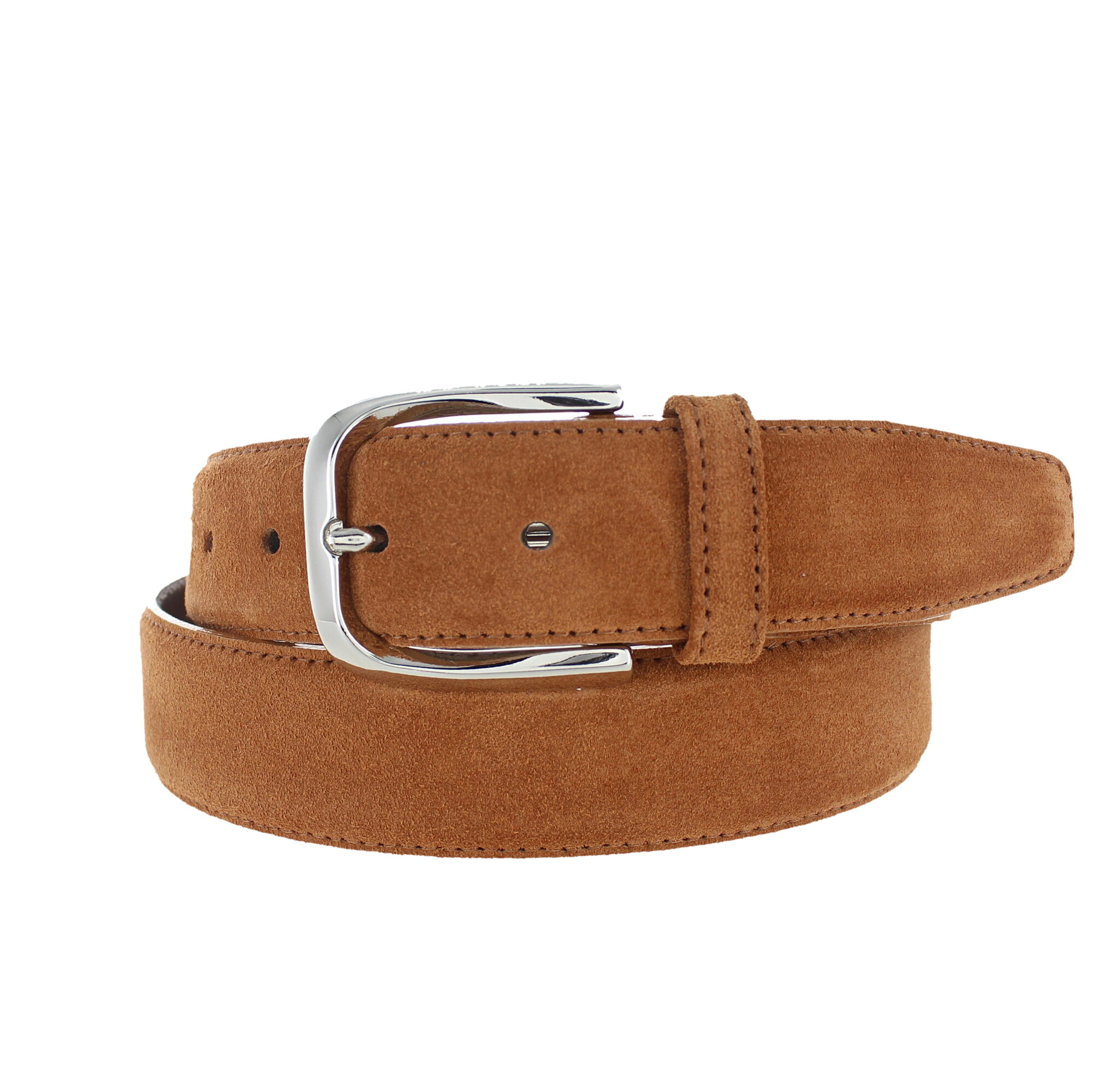 H.A.N Donna | Suède damesriem 3,5cm | Cognac